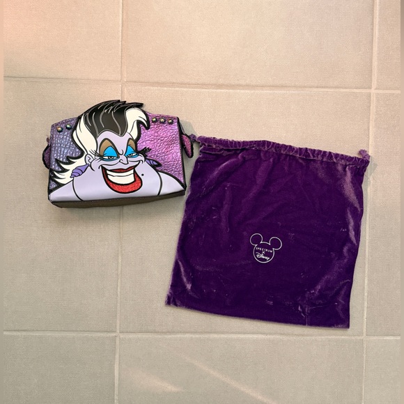 Disney Handbags - Disney Ursula Purple and Black Clutch Makeup Bag